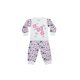 Virágos, pillangós baba/gyerek pizsama (méret: 86-