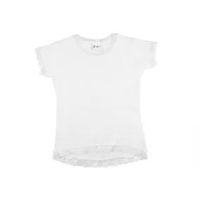 Alkalmi rövid ujjú lányka felső (méret: 80-164) *isk