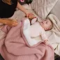   BABYONO Pamut takaró polár béléssel 75 x 100 cm rózsaszín