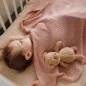 BABYONO Bambusz kötött takaró Rózsaszín