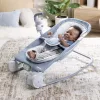 INGENUITY Rezgő masszázs pihenőszék dallamokkal Happy Belly™ Rock-to-Bounce – Chambray 0hó+  9kg-ig