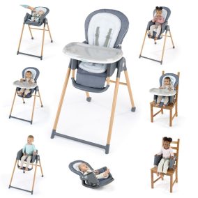   INGENUITY Etetőszék Deluxe 7in1 Proper Positioner™ Chambray 0hó+  23 kg-ig