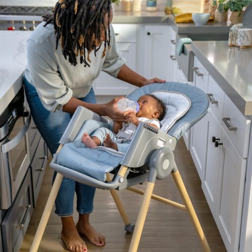 INGENUITY Etetőszék Deluxe 7in1 Proper Positioner™ Chambray 0hó+  23 kg-ig