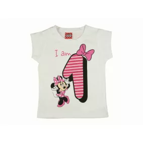 Disney Minnie szülinapos rövid ujjú póló 1 éves