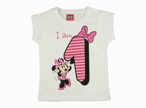 Disney Minnie szülinapos rövid ujjú póló 1 éves