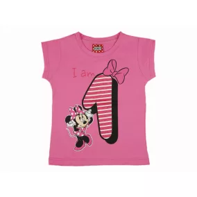 Disney Minnie szülinapos rövid ujjú póló 1 éves