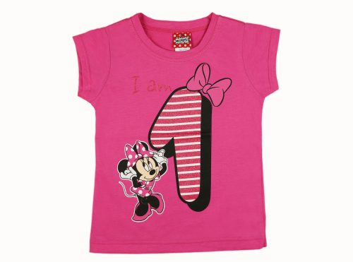 Disney Minnie szülinapos rövid ujjú póló 1 éves