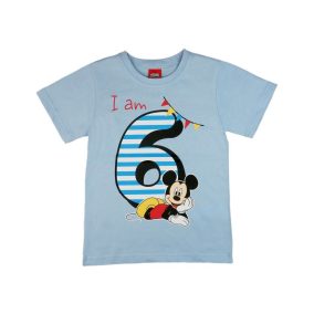 Disney Mickey szülinapos kisfiú póló 6 éves