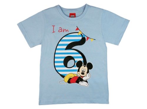 Disney Mickey szülinapos kisfiú póló 6 éves