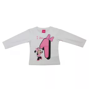 Disney Minnie szülinapos hosszú ujjú póló 1 év
