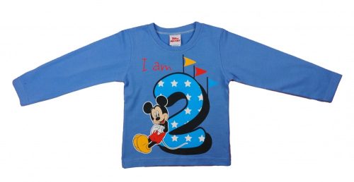 Disney Mickey hosszú ujjú szülinapos póló 2 éves