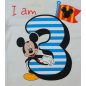 Disney Mickey hosszú ujjú szülinapos póló 3 éves
