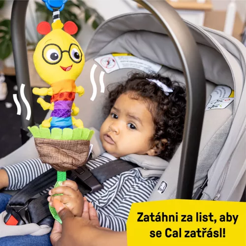 BABY EINSTEIN Felhúzható csörgős játék C alakú karikával Cal-a-Puller™ 0hó+