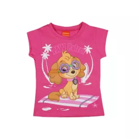 Paw Patrol lányka rövid ujjú póló pink