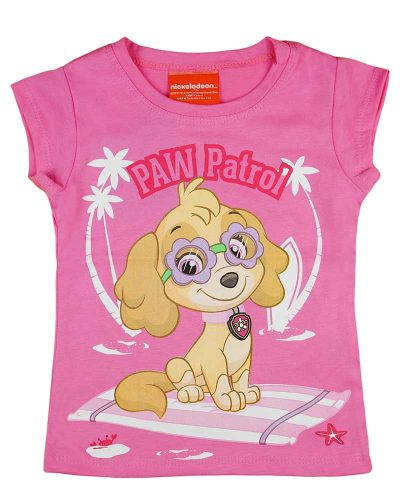 Paw Patrol lányka rövid ujjú póló rózsaszín