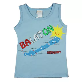 Ujjatlan gyerek póló Balaton felirattal