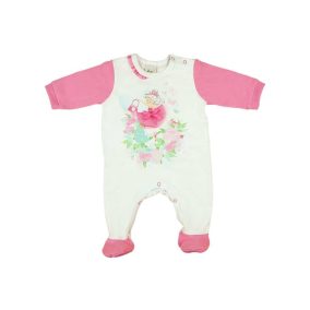 Hosszú ujjú vékony pamut rugdalózó (méret: 56-74)