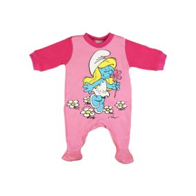   Hupikék Törpikék hosszú ujjú vékony pamut rugdalózó (méret:56-74)