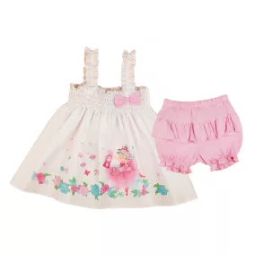 Két részes nyári babaruha (méret: 62-86)