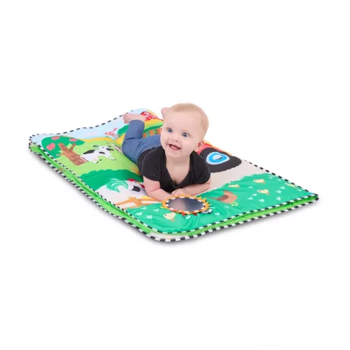 BABY EINSTEIN Játszószőnyeg 3D farmmal Busy Barnyard™ 0m+
