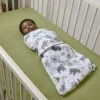 INGENUITY Pamut pólya kagyló alakú, átalakítható szabad ujjú TOG 1 SwaddleMe™ Szürke 3m+