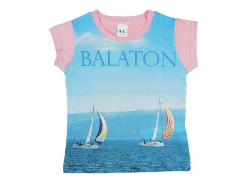 Balaton rövid ujjú lányka póló (méret: 92-158)