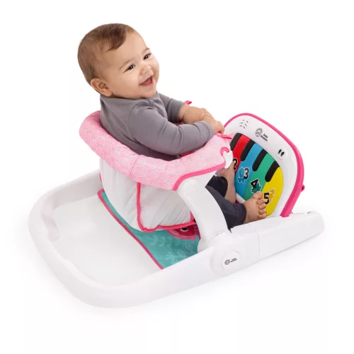BABY EINSTEIN Interaktív ülés 4in1 Tappin' Tunes™ Learn-to-Sit™, 4 hónapos kortól, Rózsaszín