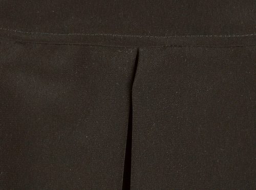 Alkalmi/ünneplő fekete silky rakott szoknya (méret: 98-146) *isk