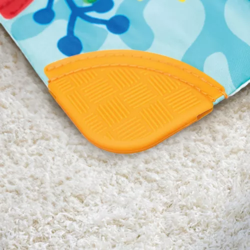 BABY EINSTEIN Puha könyv rágókával és textúrákkal Shades of the Sea™, 0m+