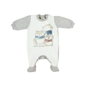   Állatmintás| belül bolyhos| hosszú ujjú rugdalózó (méret: 50-68)