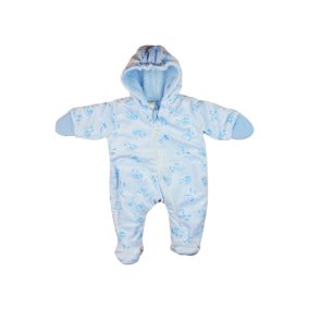   Maci mintás| kapucnis| bélelt plüss overál (fiús és lányos színben) (méret: 56-74)