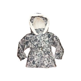   Vízlepergetős kapucnis lányka téli kabát (méret: 122-152)