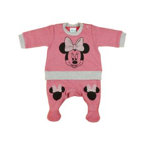 Disney Minnie belül bolyhos, hosszú ujjú rugdalóz