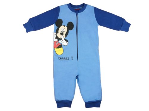 Disney Mickey belül bolyhos overálos pizsama (méret: 74-116)