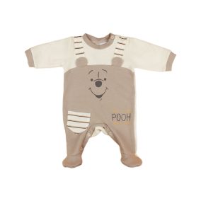   Disney Micimackó belül bolyhos| hosszú ujjú rugdalózó fiú/lány