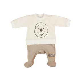   Disney Micimackó belül bolyhos| hosszú ujjú rugdalózó (fiús lányos színekben) (méret: 56-74)