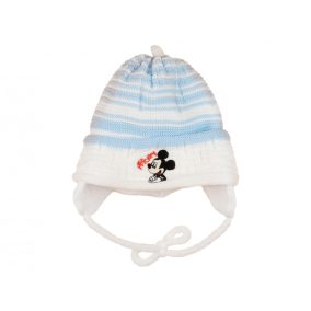  Disney Mickey bélelt| kötött baba sapka (méret: 38-40| 2-6 hónapos)