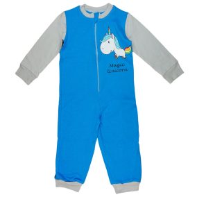 Unikornis mintás kislány overálos pizsama