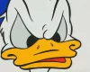 Rövid ujjú férfi póló Donald kacsa mintával fehér színben