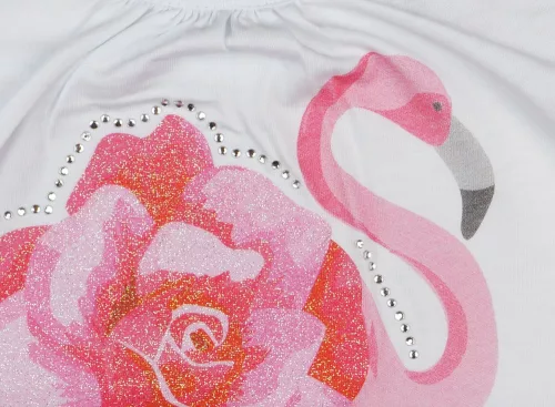Flamingós lányka szett