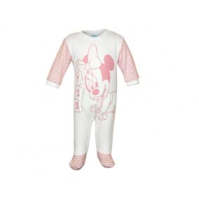 Biopamut Disney Minnie hosszú ujjú rugdalózó bézs