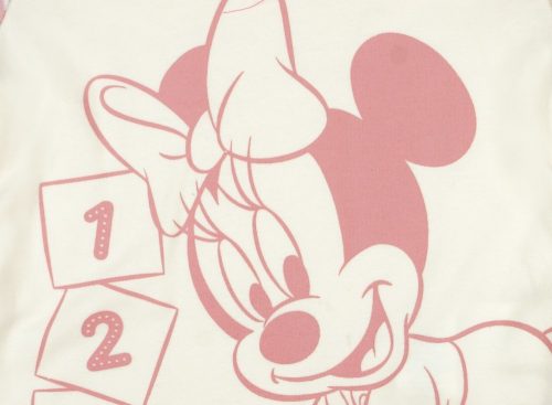 Biopamut Disney Minnie hosszú ujjú rugdalózó bézs