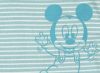 Biopamut Disney Mickey ujjatlan kék-bézs csíkos ru