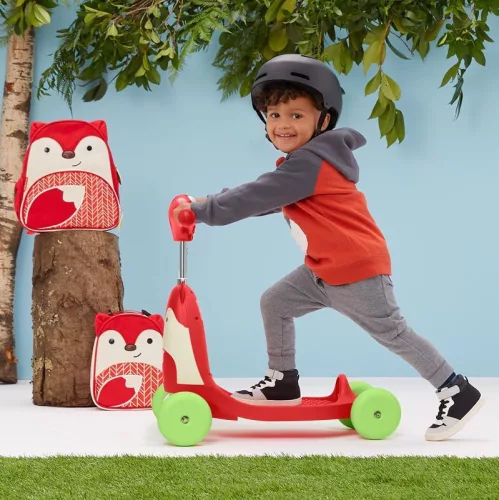 SKIP HOP Zoo ugráló 3 az 1-ben Ride-On Róka 12 hó+ 20 kg-ig