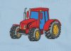 Fiú rövid ujjú kombidressz traktor mintás