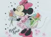Disney Minnie hosszú ujjú rugdalózó fodros pasztel