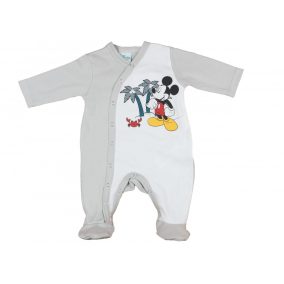 Disney Mickey végig patentos hosszú ujjú rugdalózó