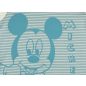   Biopamut Disney Mickey ujjatlan kék-bézs csíkos rugdalózó 68