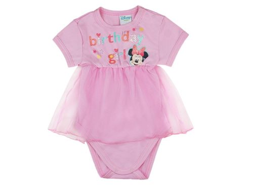 Disney Minnie lányka szülinapos rövid ujjú kombidr