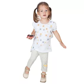 Disney Micimackó lányka 2 részes, póló-3/4 legging